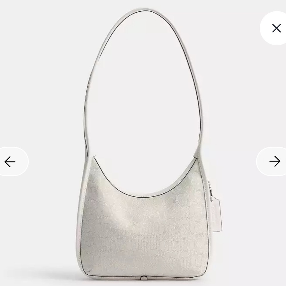 Curve Zip Bag in Signature Jacquard